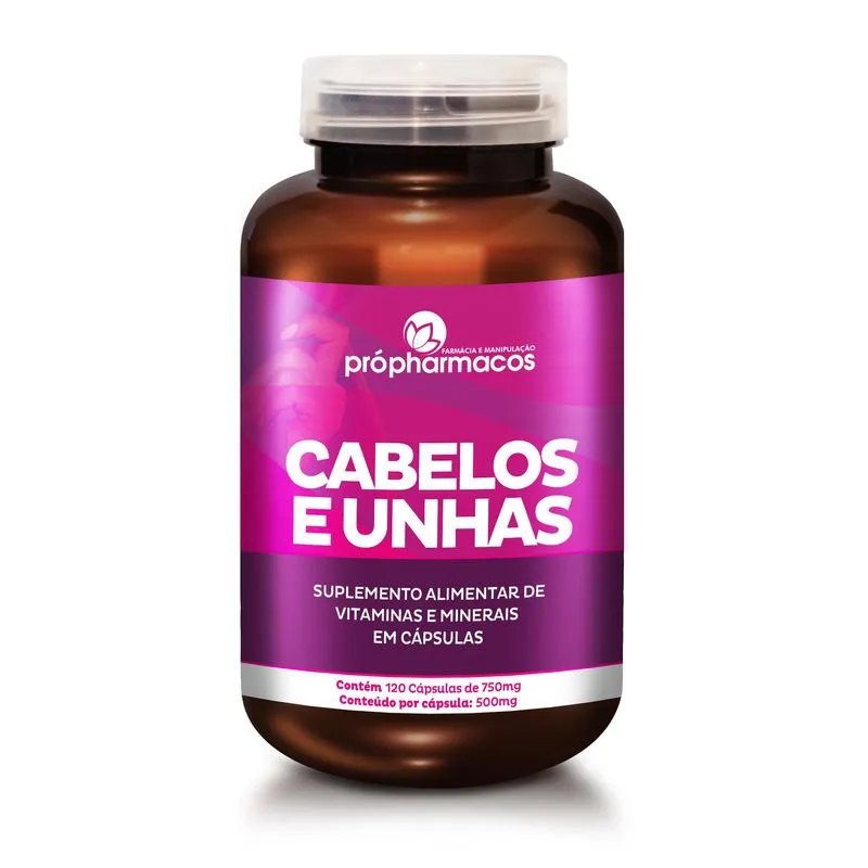 Vitamina Cabelos Unhas 60 Capsulas Natural Original
