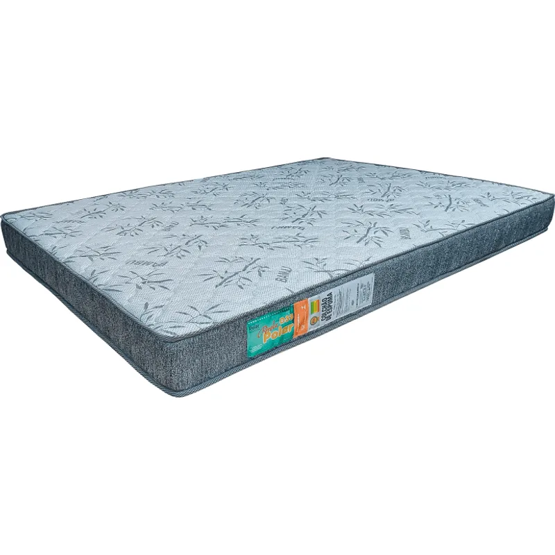 Colchão Pérola D33 Casal 138x188x17cm Polar Pérola com detalhes em Preto