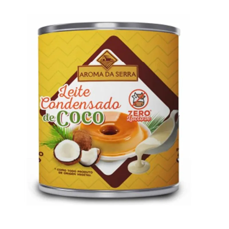 Kit com 3 Leite Condensado de Coco Aroma da Serra 320g cada
