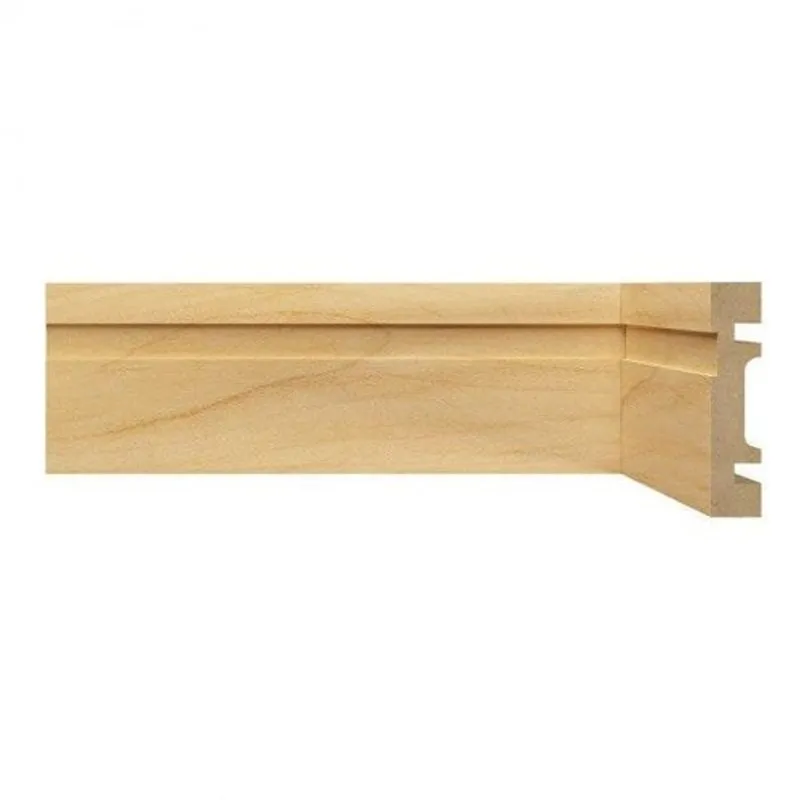 Rodapé de MDF 7cm x 15mm x 2,40m com Friso Moldufama 702 Castanho