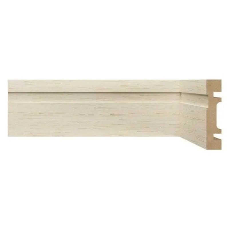 Rodapé de MDF 7cm x 15mm x 2,40m com Friso Moldufama 702 Decapê Provence