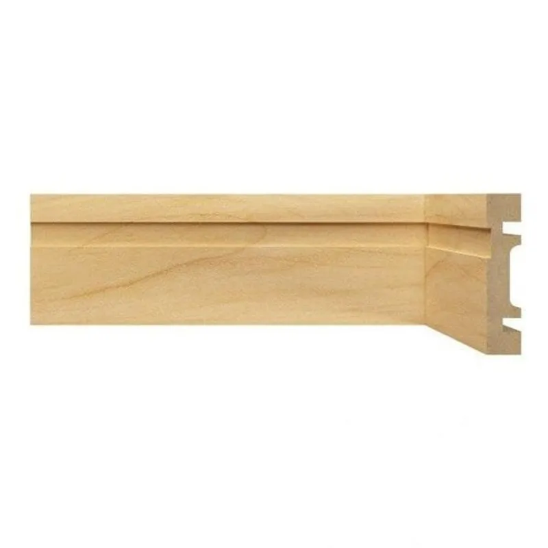 Rodapé de MDF 7cm x 15mm x 2,40m com Friso Resistente a Umidade Moldufama 702 Castanho