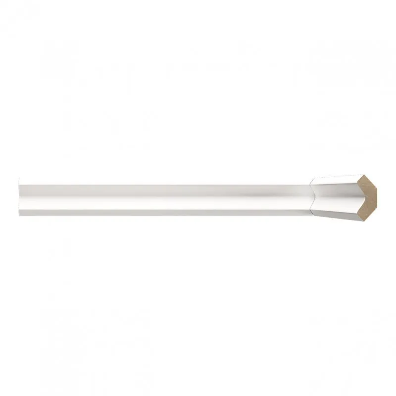 Arremate MDF 280 Moldufama 12mmx2,8cm Metro Linear - caixa com 2,4 m - Branco