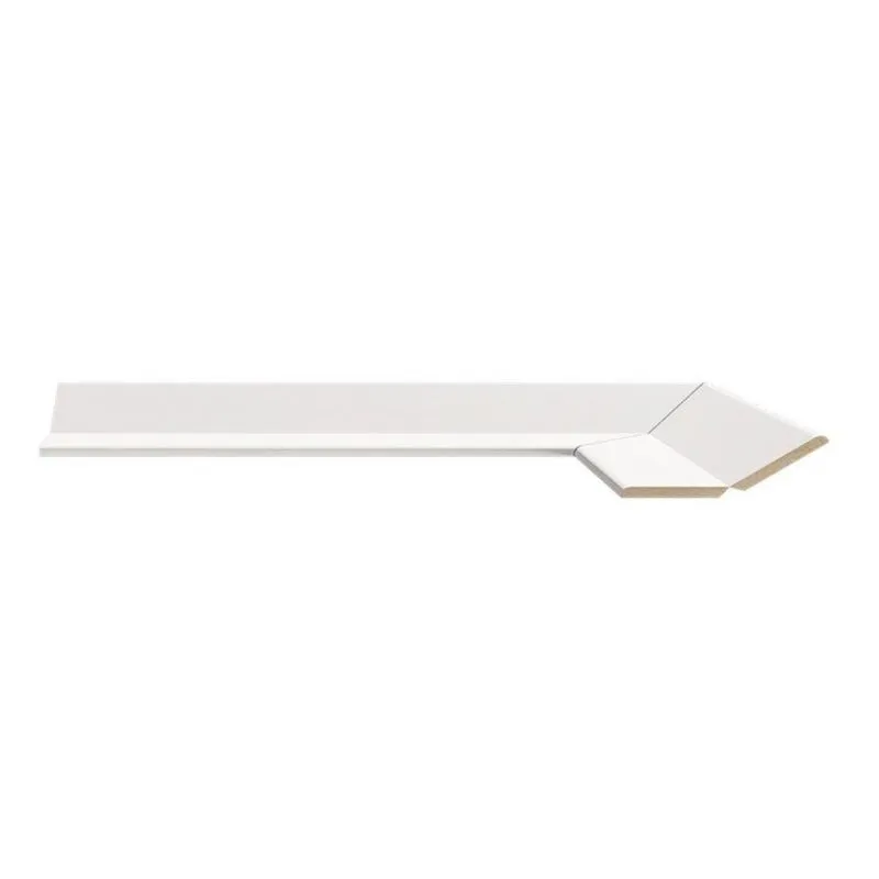 Arremate MDF 600 Moldufama 3mmx6cm Metro Linear - caixa com 2,7 m - Branco