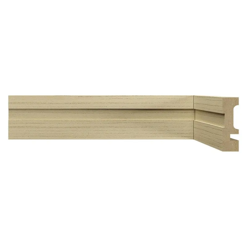Rodapé MDF 15mmx5cm 502 Moldufama Metro Linear - caixa com 1,8 m - Capri
