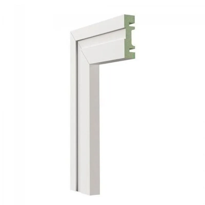 Guarnição de MDF 5cm x 15mm x 2,40m com Friso Moldufama 502 Branco