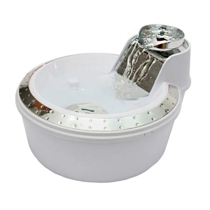 Fonte PetLon Premium Branca e Prata para Cães e Gatos - 220V