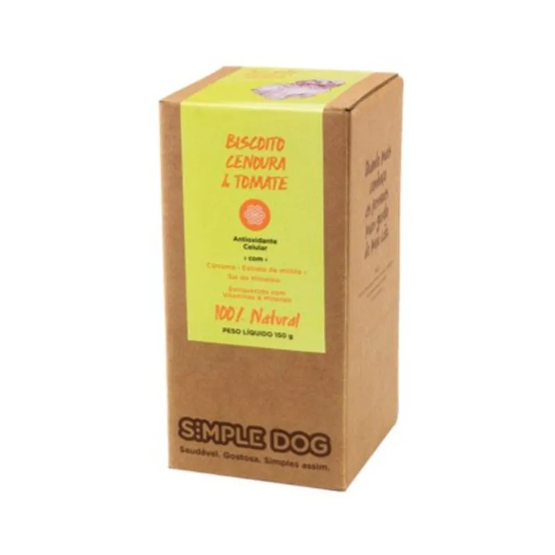 Biscoito Simple Dog para Cães sabor Cenoura e Tomate 150g