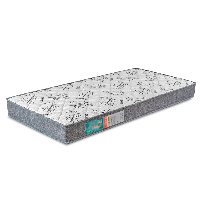 Colchão Polar Pérola Solteiro D33 88x188x17cm Preto Rajado