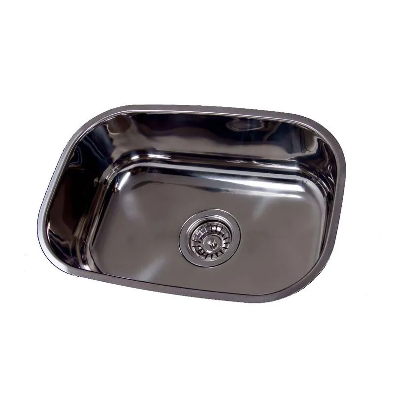 Cuba de aço inox pia de cozinha N1 Alto Brilho