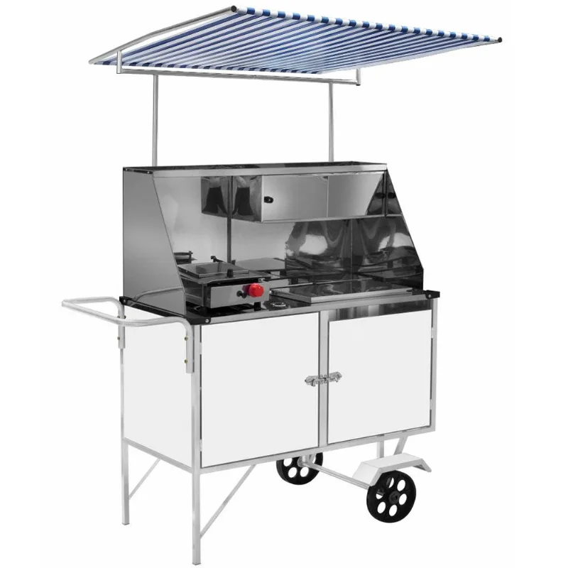 Carrinho De Cachorro Quente Luxo Com Toldo Bl09m/t Cefaz