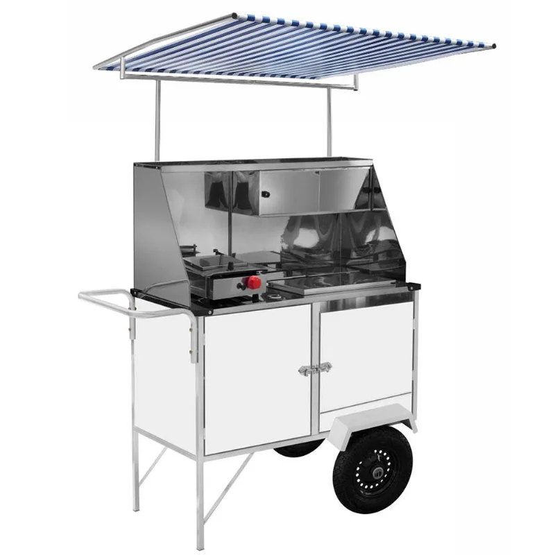 Carrinho De Cachorro Quente Luxo Com Toldo Bl10p/t Cefaz