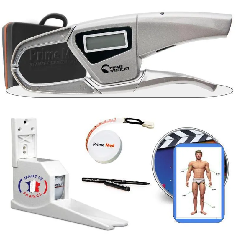 Plicômetro Digital Dg+ Primemed + Estadiometro Kit Avaliação