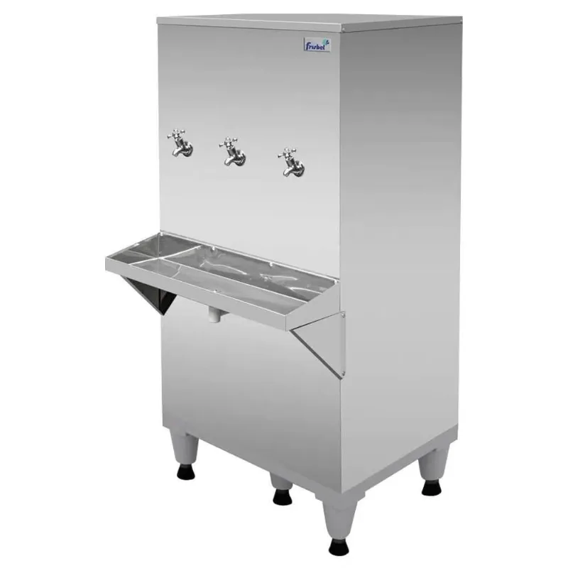 Bebedouro Inox 100l 3 Torneiras Ra10 Kit Filtro 127v Frisbel