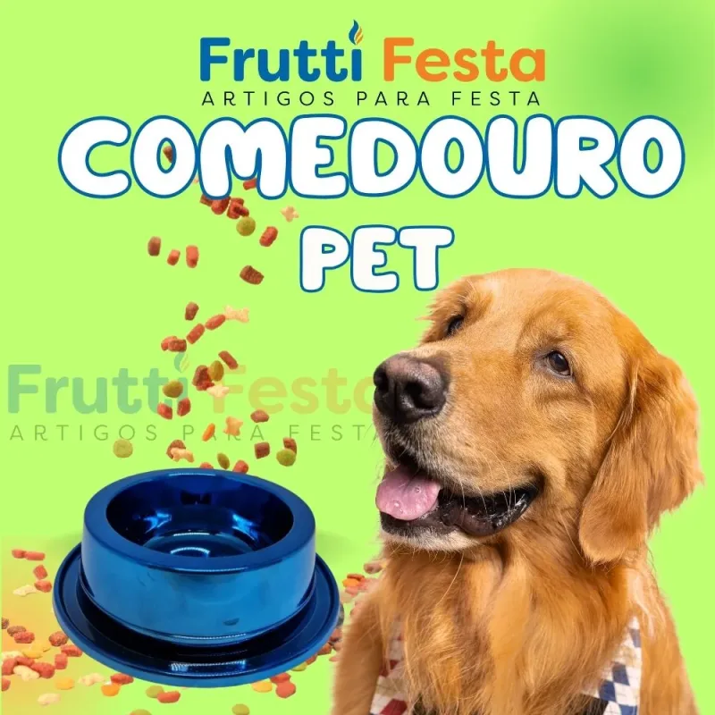 COMEDOURO FILHOTE AZUL 300ML C/ 1UN