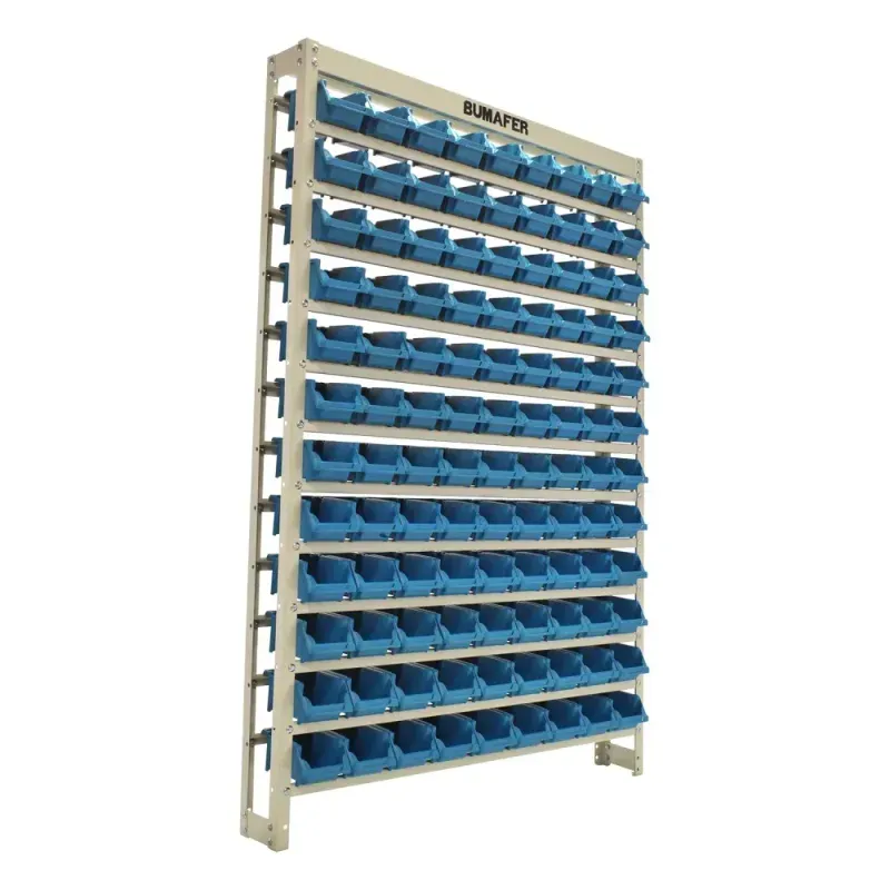 Estante Gaveteiro com 108 Gavetas Nº 3 Azul Bumafer