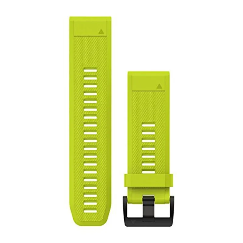 Pulseira Garmin QuickFit 26 Amarela Descent Mk1, Mk2i, Mk3i-51 mm/Enduro 3/fênix 3, 5X, 6X, 7X Pro, 8, 8 Pro/Instinct 3-50mm
