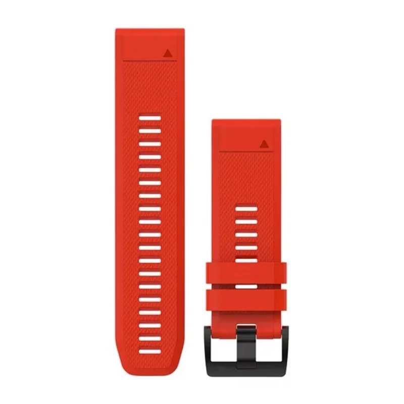 Pulseira Garmin QuickFit 26 Vermelho Descent Mk1, Mk2i, Mk3i-51 mm/Enduro 3/fênix 3, 5X, 6X, 7X Pro, 8, 8 Pro/Instinct 3-50mm