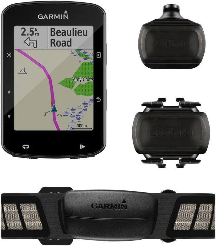 Garmin Edge 520 Plus GPS Bike Computer Speed/Cadence Bundle - GPS Wireless Speed Cadence Black