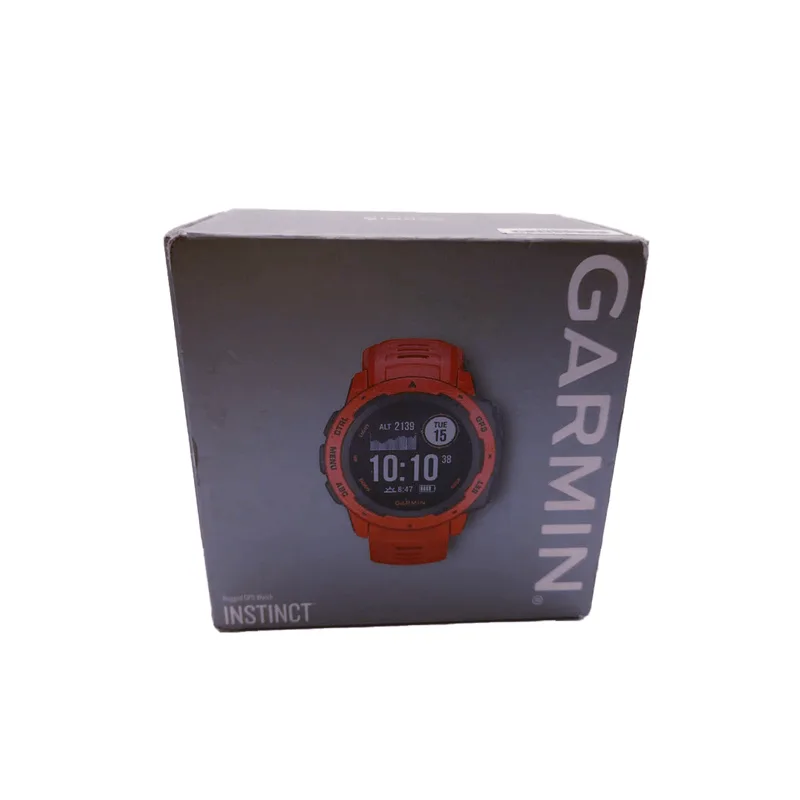 Outlet Relógio Garmin Instinct Vermelho WW com Monitor Cardíaco de Pulso com GPS