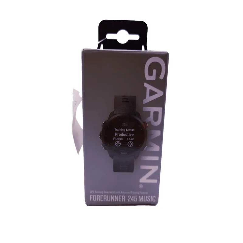Outlet Relógio Garmin Forerunner 245 Music Preto e Vermelho EU com Monitor Cardíaco de Pulso com GPS