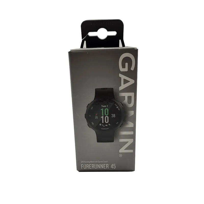 Outlet Relógio Garmin Forerunner 45 Preto EU com Monitor Cardíaco de Pulso com GPS