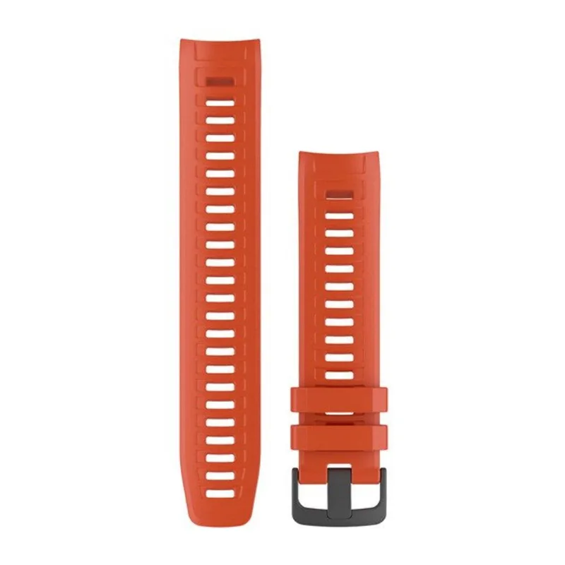 Pulseira Garmin Instinct Vermelha Silicone - Instinct - Edição Padrão, Instinct - Edição Tática, Instinct Solar - Edição Padrão e Instinct Solar - Edição Tática