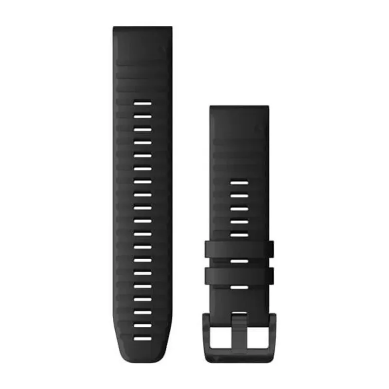 Pulseira Garmin QuickFit 22 Preto Approach S60, S62, S70/D2 Delta/D2 Mach 1/D2 Mach 2-47 mm/Descent G1, G2/epix PRO gen 2-47 mm/fênix 5, Plus/fênix 6, 7, 8, E/FR 955, 965, 970/Instinct/MARQ