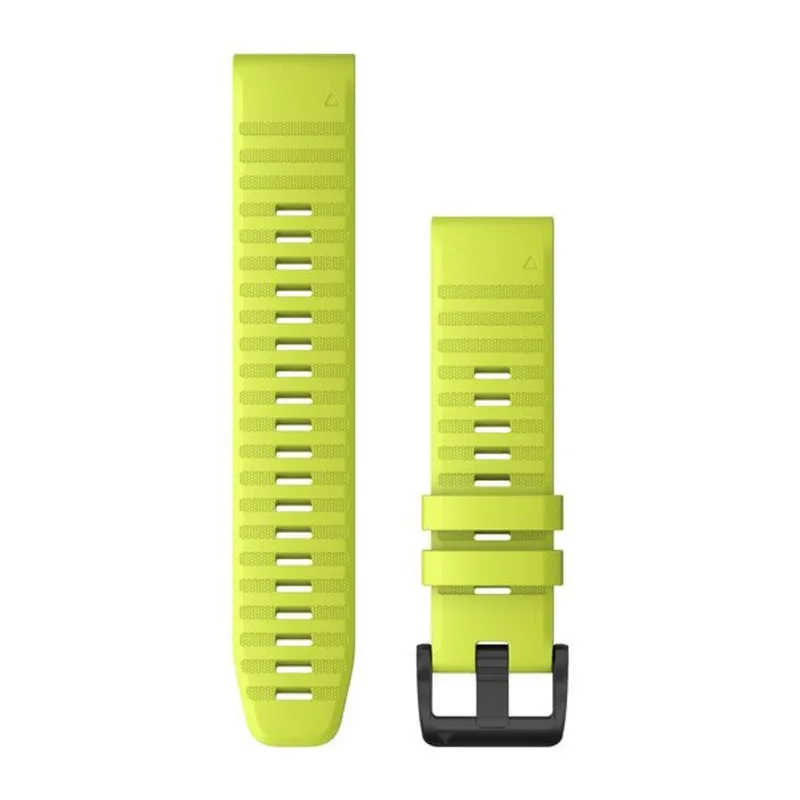 Pulseira Garmin QuickFit 22 Amarela Approach S60, S62, S70/Descent G1, G2/epix PRO gen 2-47 mm/fênix 5, Plus/fênix 6, 7, 8, E/FR 955, 965, 970/Instinct-45 mm/MARQ