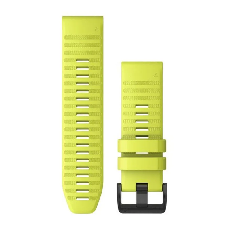 Pulseira Garmin QuickFit 26 Amarelo Descent Mk1, Mk2i, Mk3i-51 mm/Enduro 3/fênix 3, 5X, 6X, 7X Pro, 8, 8 Pro/Instinct 3-50mm