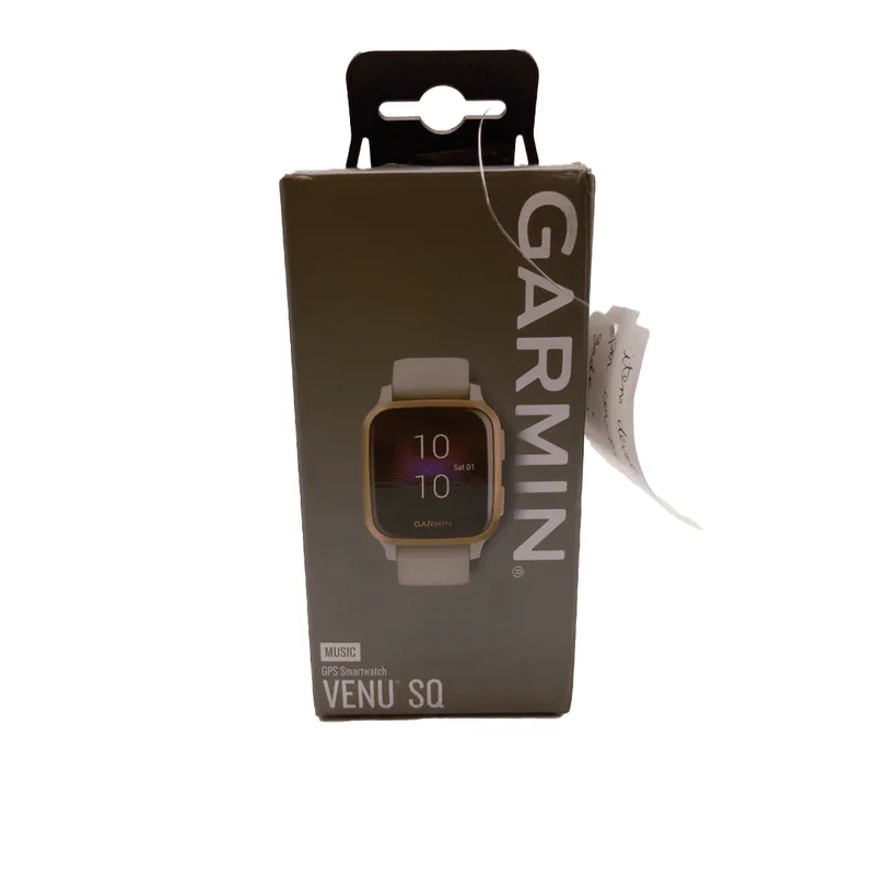 Outlet Relógio Garmin Venu Sq Music Bege WW com Monitor Cardíaco de Pulso com GPS