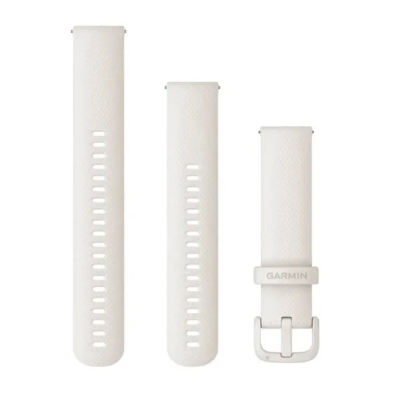 Pulseira Garmin Quick Release 20 mm Marfim Approach S12/S40/S42/S44/S50/D2 Air/D2 Air X10/FR 55/165/245/570/645/Venu/Venu 2 Plus/Venu Sq/Sq2/vívoactive 3/vívoactive 5/vívoactive 6