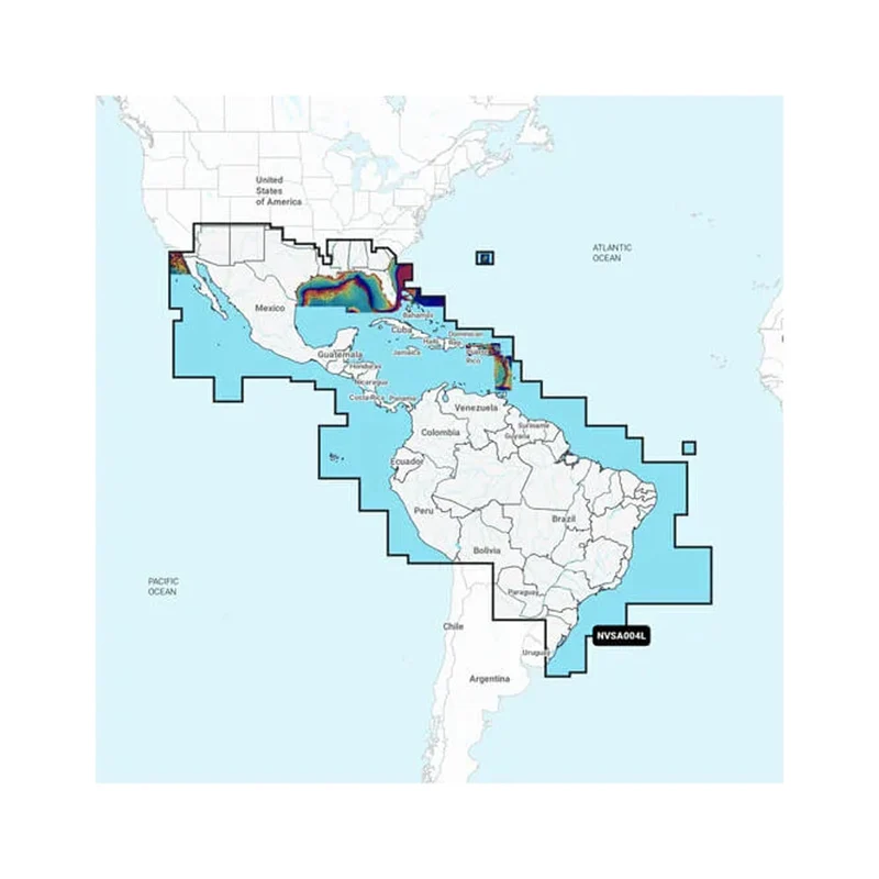 Garmin Navionics Vision+ NVSA004L -Mexico, the Caribbean to Brazil - Inland Coastal Marine Charts