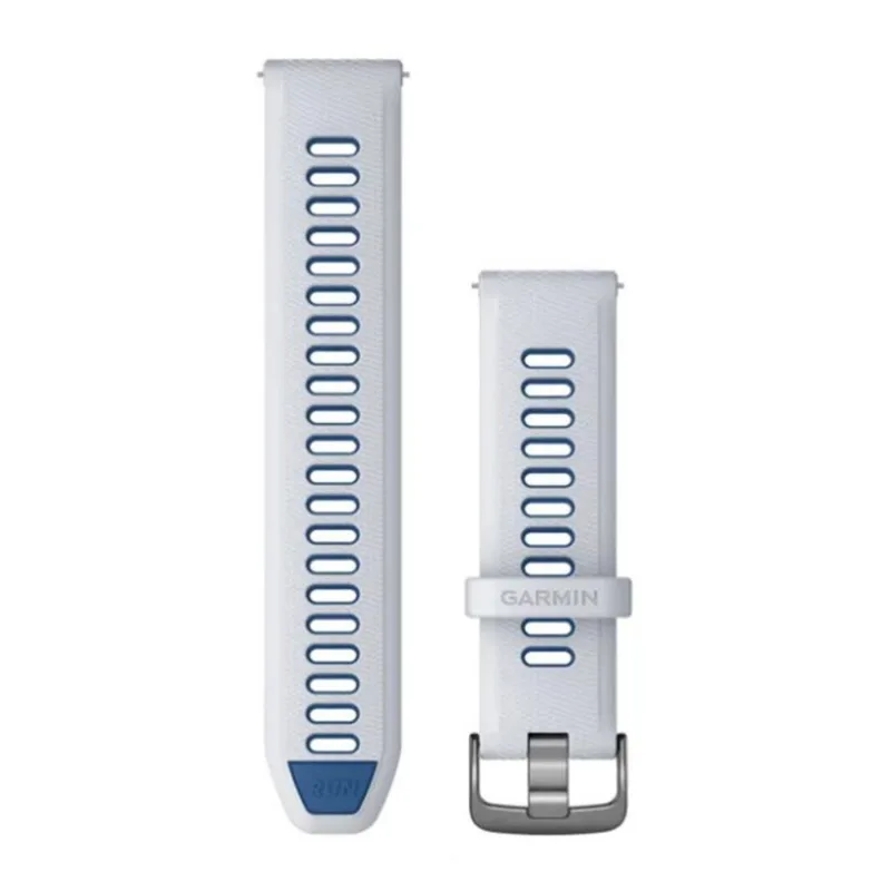 Pulseira Garmin Quick Release 22 mm Branco e Azul FR 255/265/570-47mm/Venu 2/Venu 3/Venu 4/vívoactive 4/D2 Air X15/Darth Vader/First Avenger