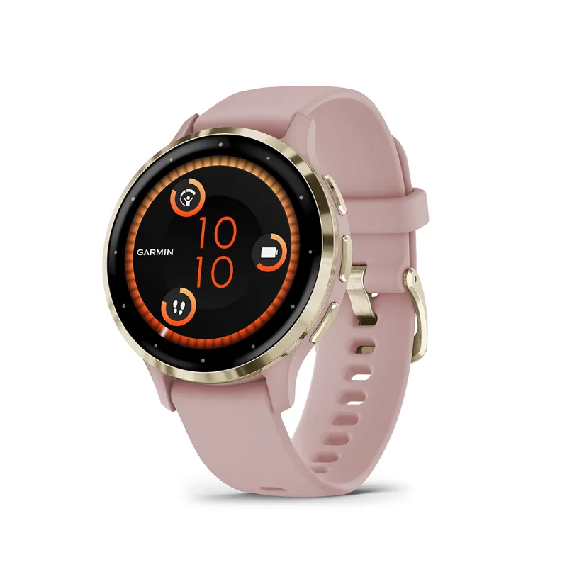 Relógio Smartwatch Garmin Venu 3 Relógio Garmin Venu 3S Rosa com dourado