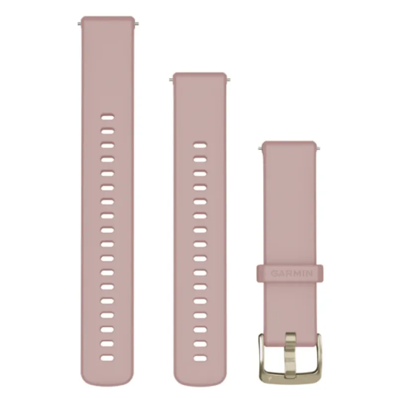 Pulseira Garmin Quick Release 18 mm Rosa e Dourado Venu 2S/Venu 3S/Venu 4/FR 265S/vívoactive 4S/vívomove 3S/Capitain Marvel/Rey