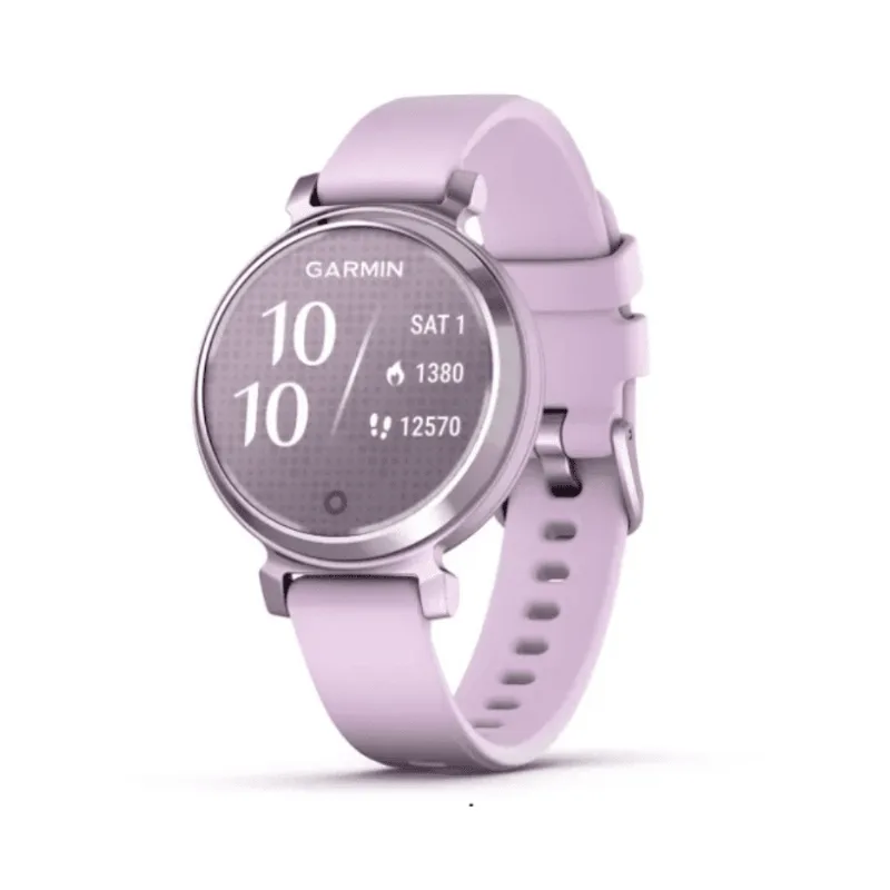 Relógio Garmin Lily 2 com Monitor de Atividades Relógio Garmin Lily 2 Sport Lilás Pulseira Lilás de Silicone com Monitor de Atividades