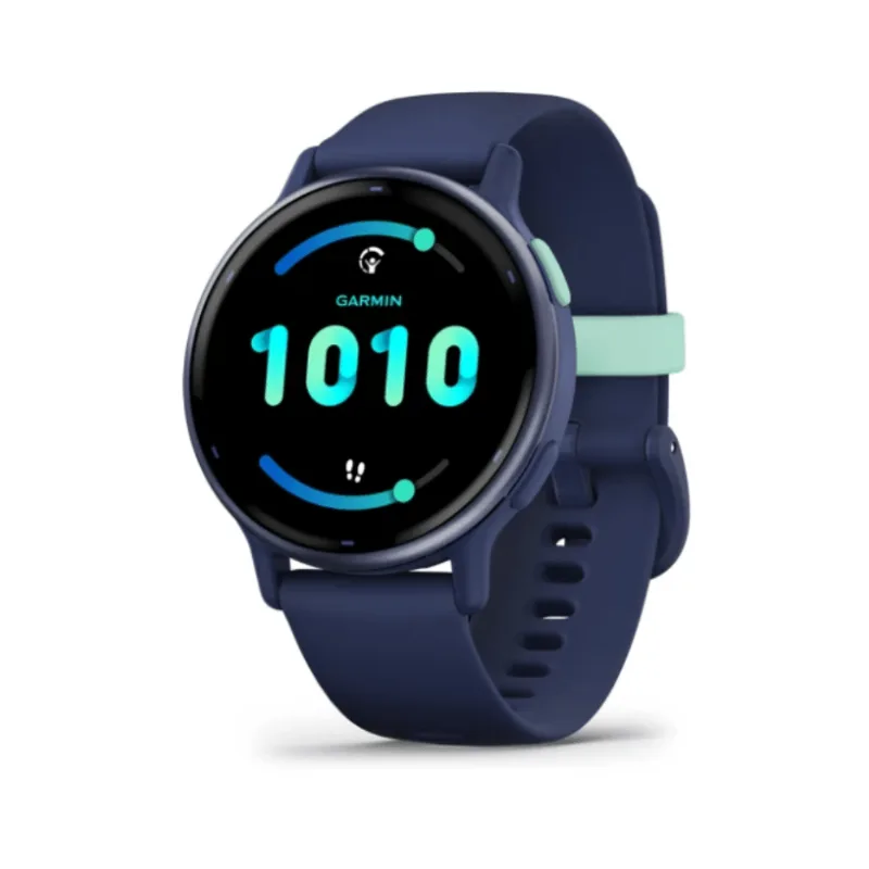 Relógio Garmin vívoactive 5 com Monitor Cardíaco de Pulso e GPS Relógio Garmin vivoactive 5 Azul marinho com pulseira de silicone Azul marinho
