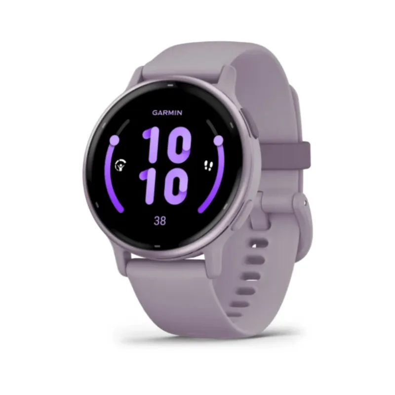 Relógio Garmin vívoactive 5 com Monitor Cardíaco de Pulso e GPS Relógio Garmin vivoactive 5 Orquídea com pulseira de silicone Orquídea