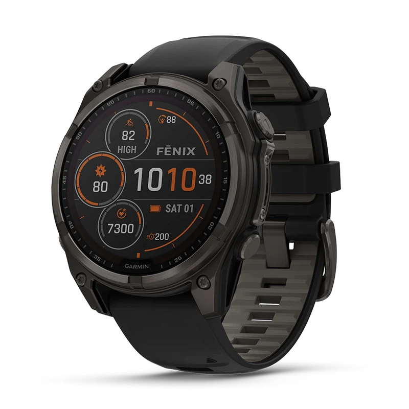 Garmin Fenix 8 Solar Carbon Gray DLC Titanium Black - Pebble Gray / 51 mm