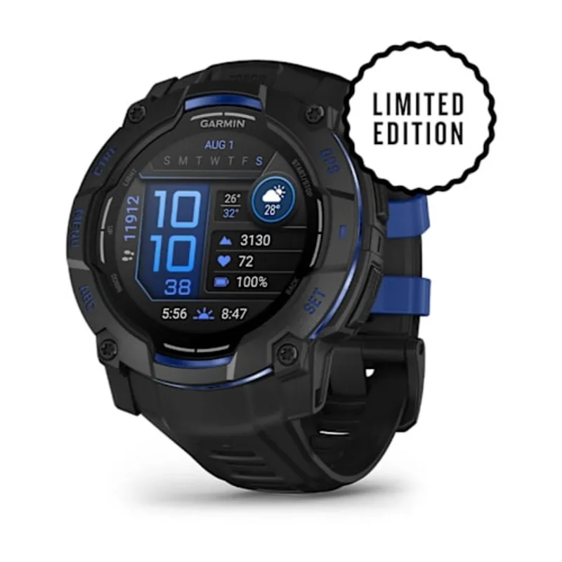 Relógio Garmin Instinct 3 Supernova AMOLED Preto e Azul