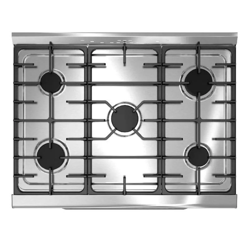Cocina Morelli Capri 820 - 85CM, Puerta De Vidrio, Acero Inox (22062)