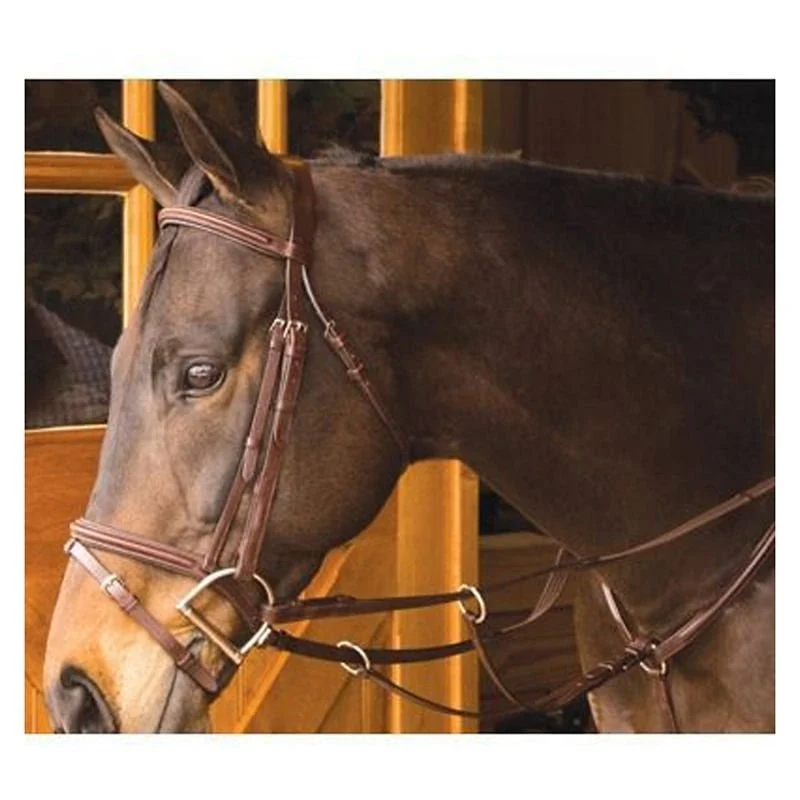 Exselle Elite Plain Raised Running Breastplate Brown / Oversize
