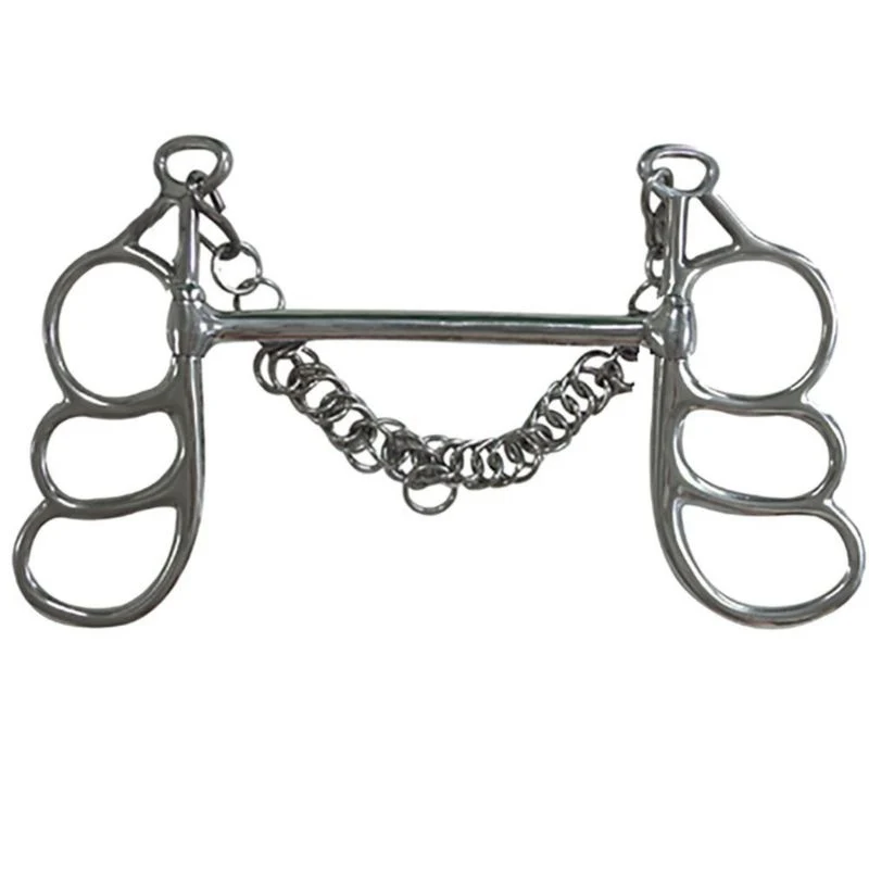 Butterfly Mullen Mouth 3 Loop Cheek Bit 5 1/2