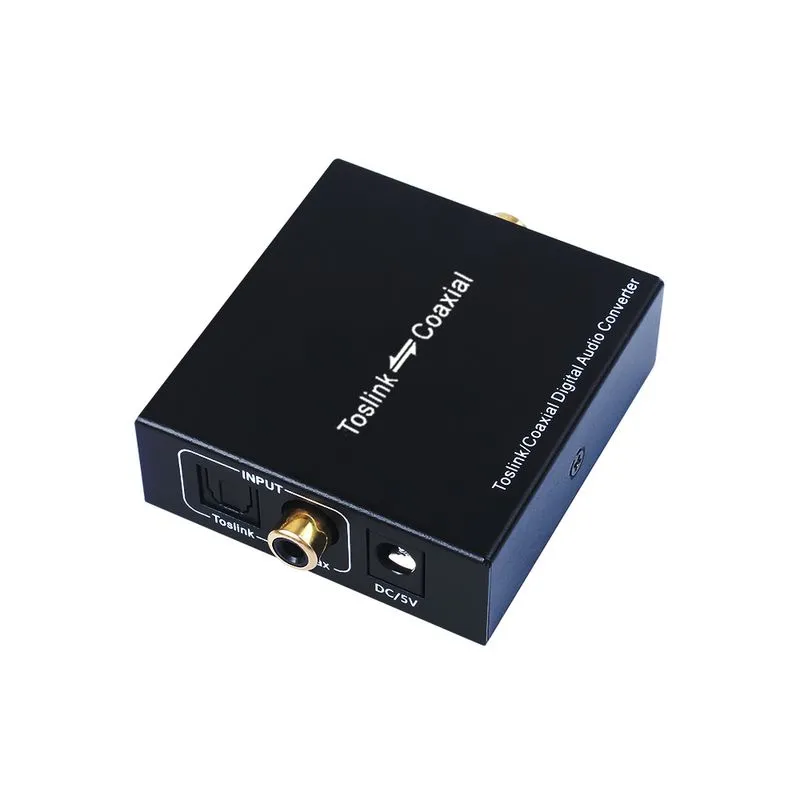 Adaptador Óptico Toslink Para Coaxial Bidirecional Digital
