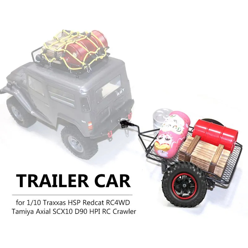 Trilha Do Funil Do Carro De Reboque Para 1/10 Traxxas Hsp Redcat Rc4wd