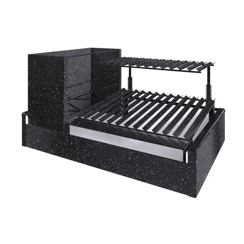 Conjunto Parrilla Argentina G Churrasco Esmaltada Espetos