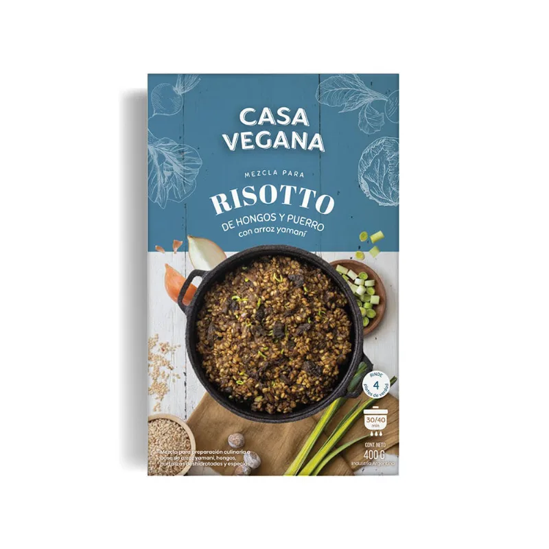 Risotto De Hongos 400 Gr Casa Vegana