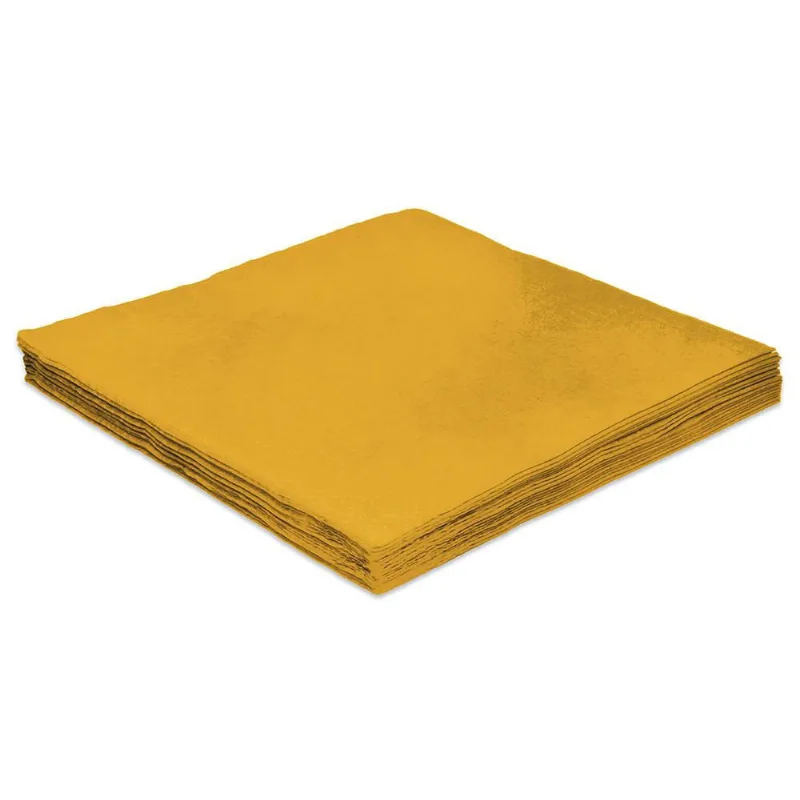 Guardanapos de Papel Folha Dupla 32x32cm Amarelo - SilverFestas