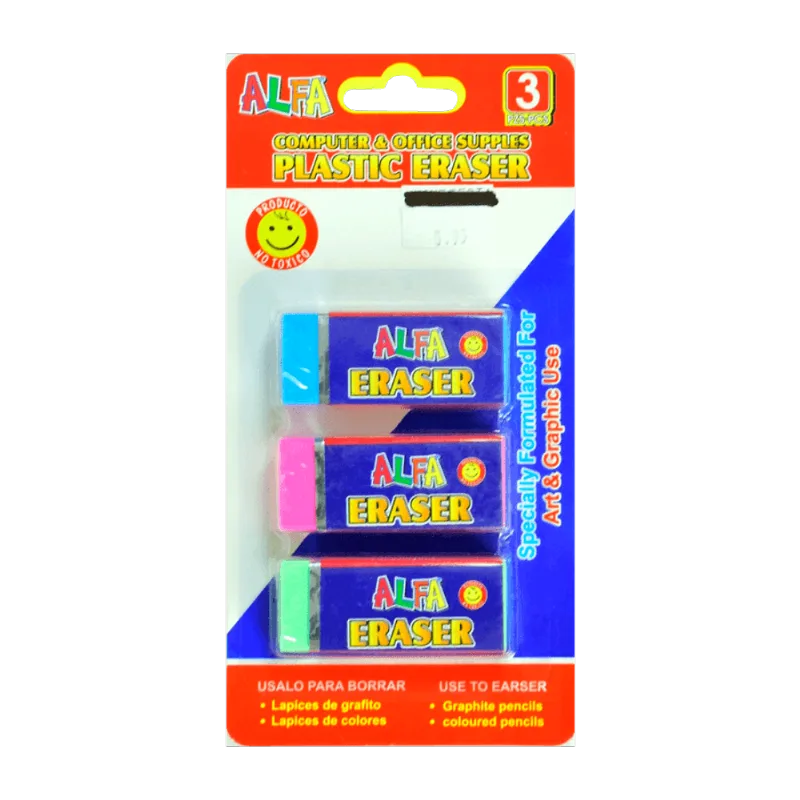 Borrador Color Set 3 Piezas